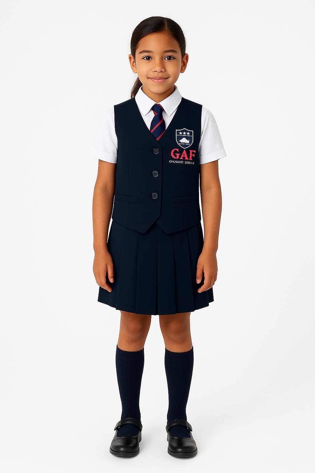 Students in school uniform